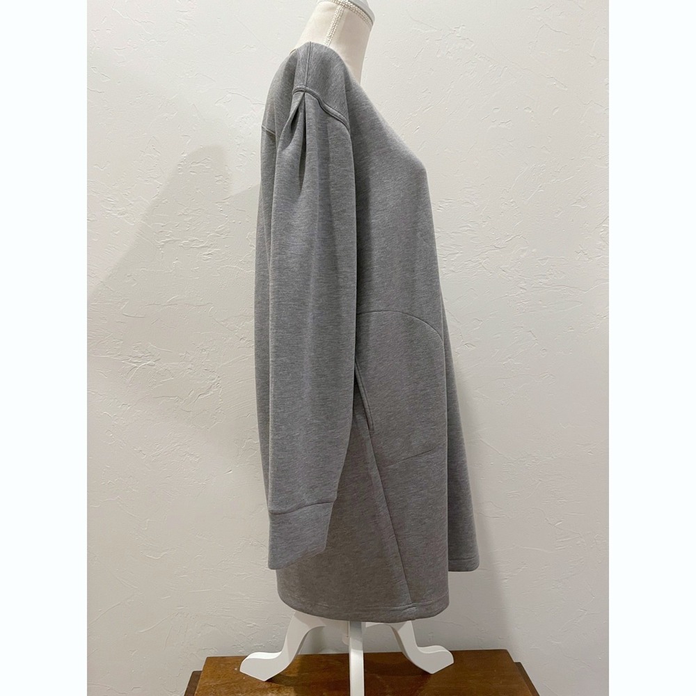 Spanx AirEssentials Gray Long Sleeve Dress L/XL Travel Comfort Wrinkle Resistant - Picture 4 of 9